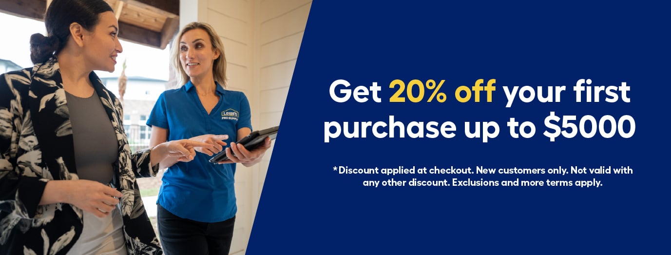 Get 20% off your first purchase up to $5,000